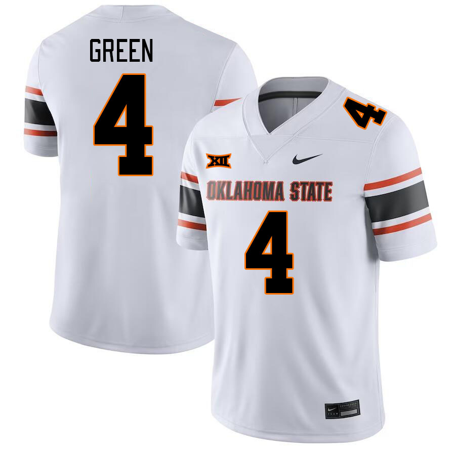 Men #4 AJ Green Oklahoma State Cowboys College Football Jerseys Stitched-White